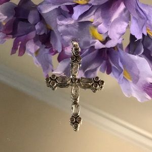 Gorgeous Herkimer Diamond cross for Easter